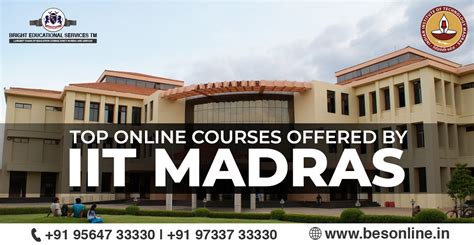 Top Online Courses Offered by IIT Madras - Bright Educational Services TM