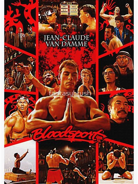 "BLOODSPORT alternative movie poster" Poster for Sale by fantasybrush ...