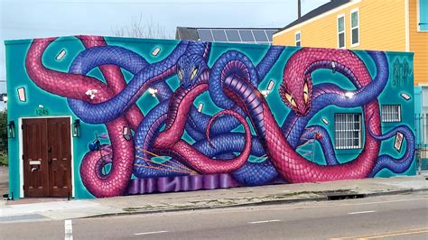 OC New Orleans mural, South 7th Ward at St Bernard Ave and Marais St. : Muralist_Muralistas