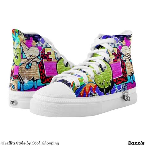 Graffiti Style Printed Shoes | Graffiti shoes, Shoe print, Shoes