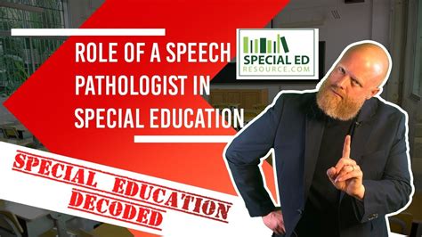 Role Of A Speech Pathologist In Special Education | Special Education ...