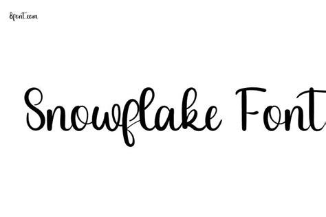 Snowflake Font - Free Font Download