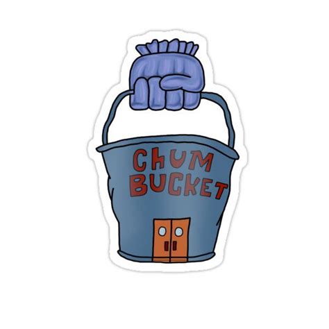 Chum Bucket Sticker by FoliumDesigns | Bubble stickers, Vinyl decal stickers, Fun stickers