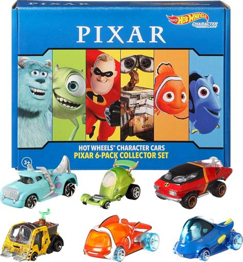 Hot Wheels Character Cars 6-Pack: Disney Pixar, 6 India | Ubuy