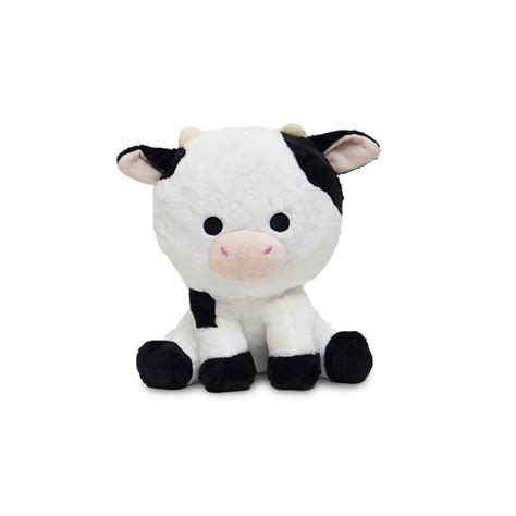 Avocatt Fuzzy Sitting Cow Plush Stuffed Animal