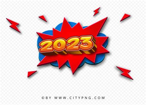 2023 Pop Art Logo Text HD PNG | Citypng