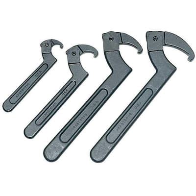 Armstrong Adjustable Hook Spanner Wrench Set (4-Piece)-34-376 - The ...