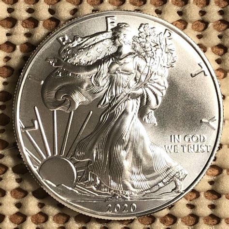 2020 American 1 Oz Silver Eagle Coin 999 Fine Silver Brilliant Uncirculated | Silver eagle coins ...