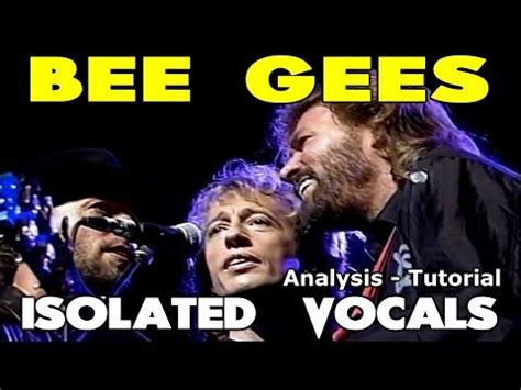 Bee Gees - Stayin' Alive - Isolated Vocals - Analysis and Tutorial ...