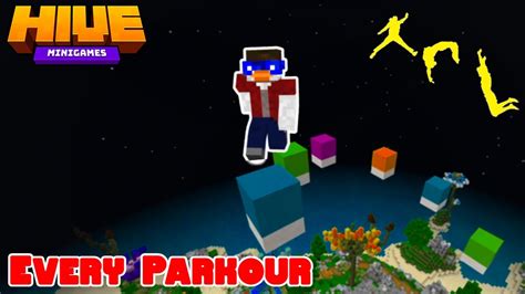 I completed every Hive parkour... (Minecraft Bedrock) - YouTube