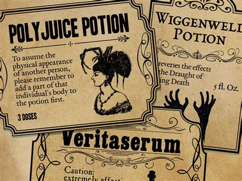 Free Printable Polyjuice Potion Label - Printable Templates