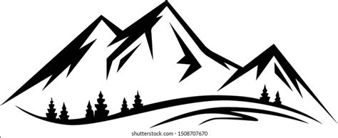 Mount Everest Black Logo Vector: vetor stock (livre de direitos ...