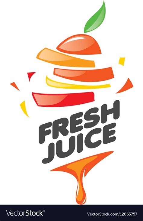 Logo of fresh juice Royalty Free Vector Image - VectorStock