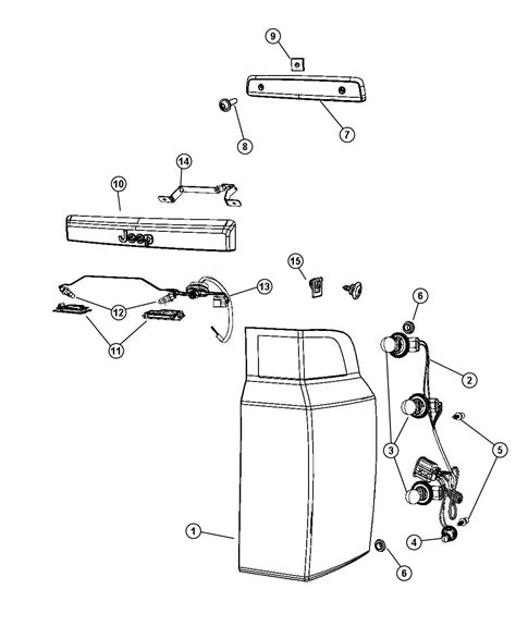 Jeep Commander Wiring. Tail lamp - 05175992AA | Jeep Parts Inc., Myrtle Beach SC