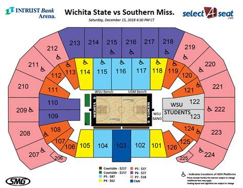 Seating Charts | Events & Tickets | INTRUST Bank Arena