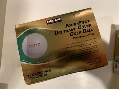 Kirkland signature 4-piece golf balls performance one — GolfWRX