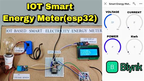 iot smart energy meter using nodemcu esp32 with Blynk app | iot projects using esp32 #iotproject ...