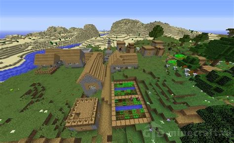 Village near two ravines seed for Minecraft 1.17.1/1.16.5/1.15.2/1.14.4 ...