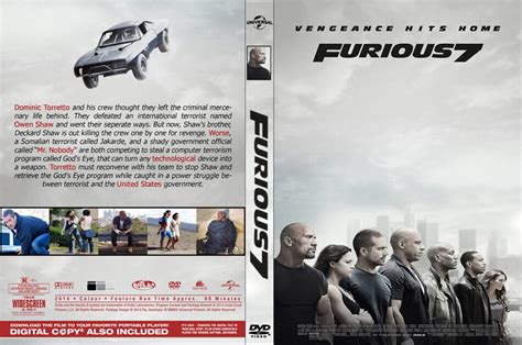 Furious 7 DVD Cover (2015) R0 Custom Art