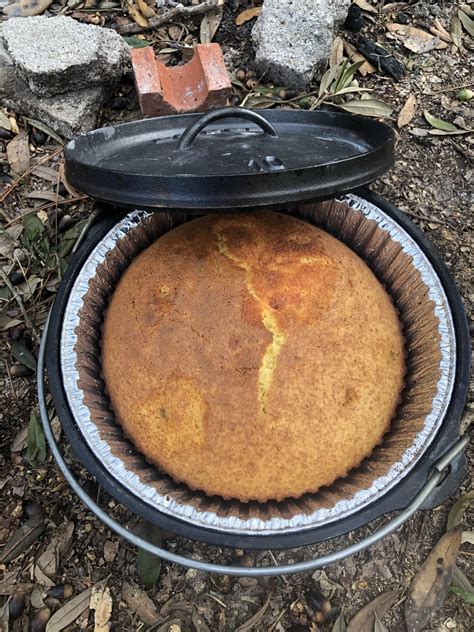 Dutch Oven Pineapple Upside Down Cake - Amateur Camper Camping Adventures for the Family