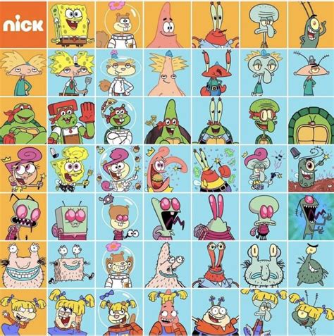 Iconic Nickelodeon characters crossed with one another | Nicktoons, Nickelodeon cartoons ...