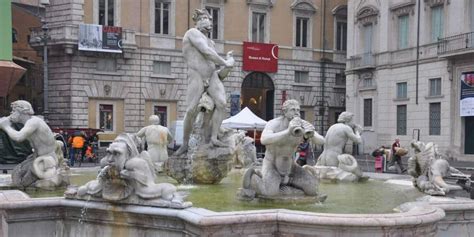 Fountain of the Moor in the Navona Square in Rome