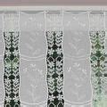 Etamine fabric and Macrame lace curtains Flowers