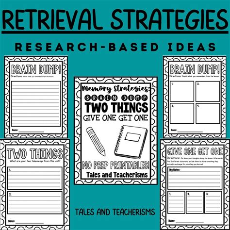 Retrieval Strategies for elementary school Memory Strategies, Study ...