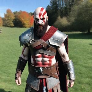 Kratos Costume. Face Swap. Insert Your Face ID:844736