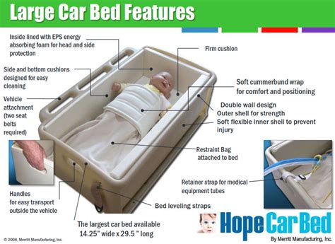 Hope Infant Special Needs Car Seat Bed - FREE Shipping