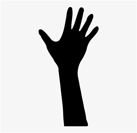 Raising Hand Silhouette - 700x800 PNG Download - PNGkit