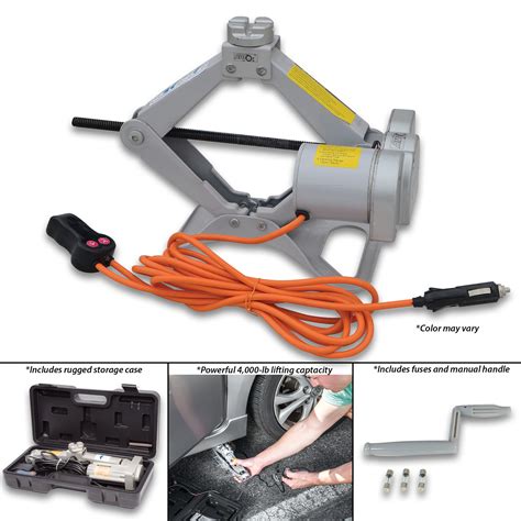 Electric Car Jack - 12V DC 4000-LB | CHKadels.com | Survival & Camping Gear