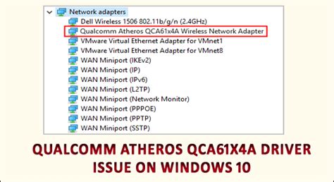 4 Fixes "Qualcomm Atheros Qca61x4a Driver Issues" Windows 10