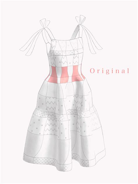 Bow Patchwork Dress - Downloadable PDF sewing Pattern — R O B E R T S | W O O D