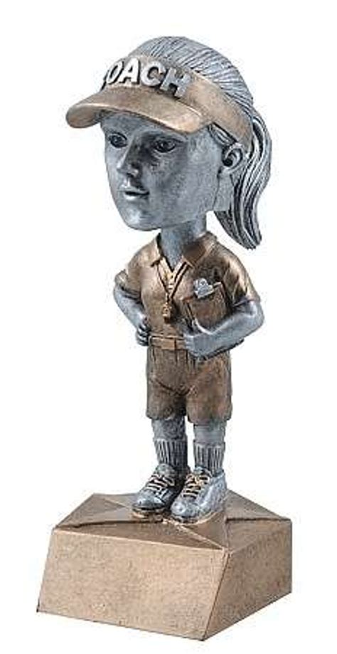 Coach Bobblehead Trophy - Female / Male | Engraved Coach Award - 6 Inch ...