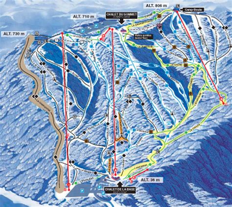 Le Massif Trail Map