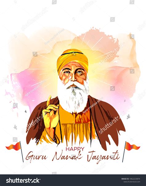 Illustration Guru Nanak Dev Ji Gurpurab Stock Illustration 1862223874 | Shutterstock