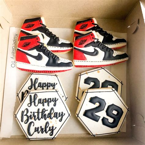 Nike Air Jordan Shoe Sugar Cookies Basketball Fan Birthday | Etsy