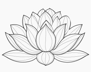 Lotus Printable Coloring Pages