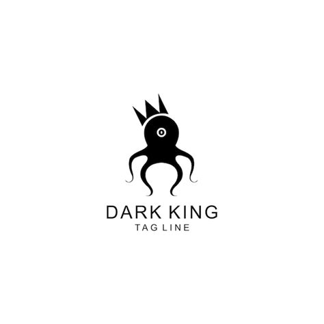 Premium Vector | Dark king logo design vector