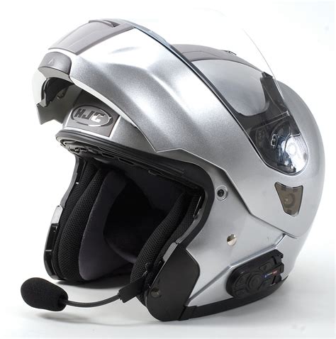 HJC White IS-MAX BT Modular Bluetooth Motorcycle Helmet Large | eBay