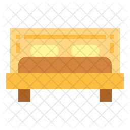Double Bed Icon - Download in Flat Style