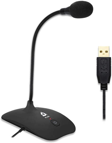 KLIM Talk USB Desk Microphone for Computer - Compatible PC, Laptop, Mac, PlayStation - Desktop ...