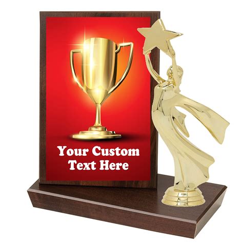 "Custom Plaque and trophy. Great award for any event, contest, pageant ...