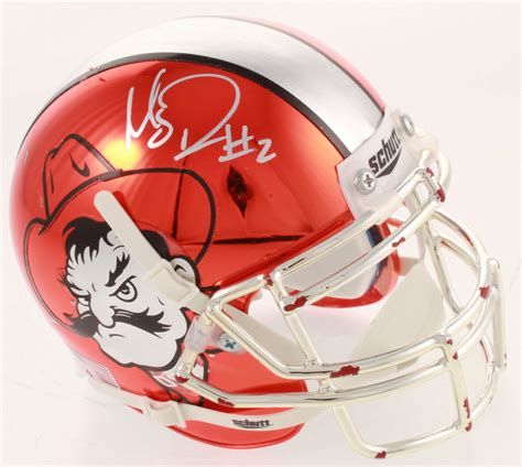 Mason Rudolph Signed Oklahoma State Cowboys Chrome Mini Helmet (JSA COA ...