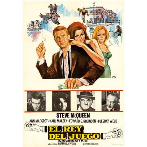 Vintage Movie Poster The Cincinnati Kid Steve McQueen 1965 | ubicaciondepersonas.cdmx.gob.mx