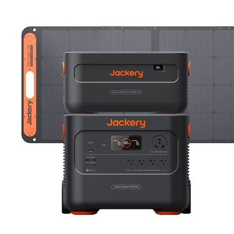 Jackery Explorer 2000 Plus (Expand to 4086Wh) 3000-Watt Portable Power Station (1 Solar Panel ...