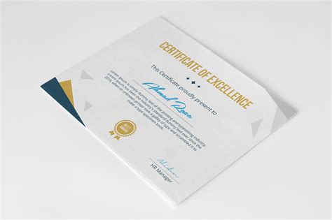 PSD Certificate Template on Behance