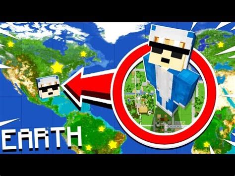 PLAYING MINECRAFT ON A 1:1 SCALE OF EARTH! - YouTube