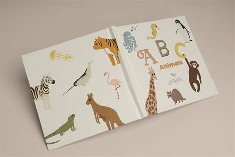 ABC Animals Book Childrens Alphabet Book, Learn the Abc, Baby's First ABC Book, Baby Shower ...